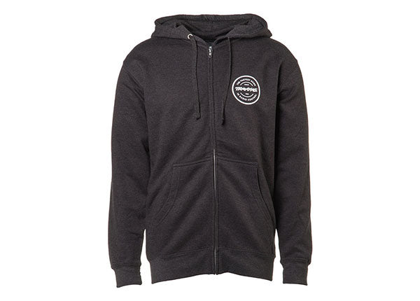 Traxxas 1390 Token Logo Zip Hoodie Sweatshirt Charcoal S