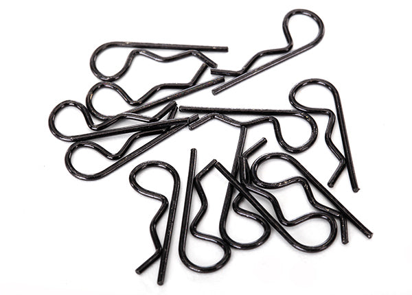 Traxxas 1834A Black Body Clips 12 Pack