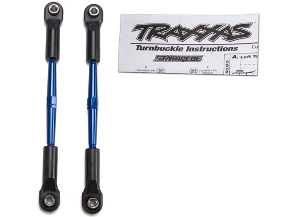 Traxxas 2336A Blue Anodized 61mm Turnbuckles for 2WD Stampede and Bigfoot