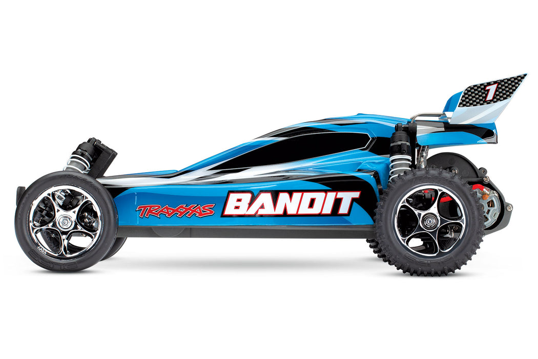 Traxxas 24054-1 Bandit 1/10 Scale RTR Off-Road Extreme Sport Electric Buggy BlueX