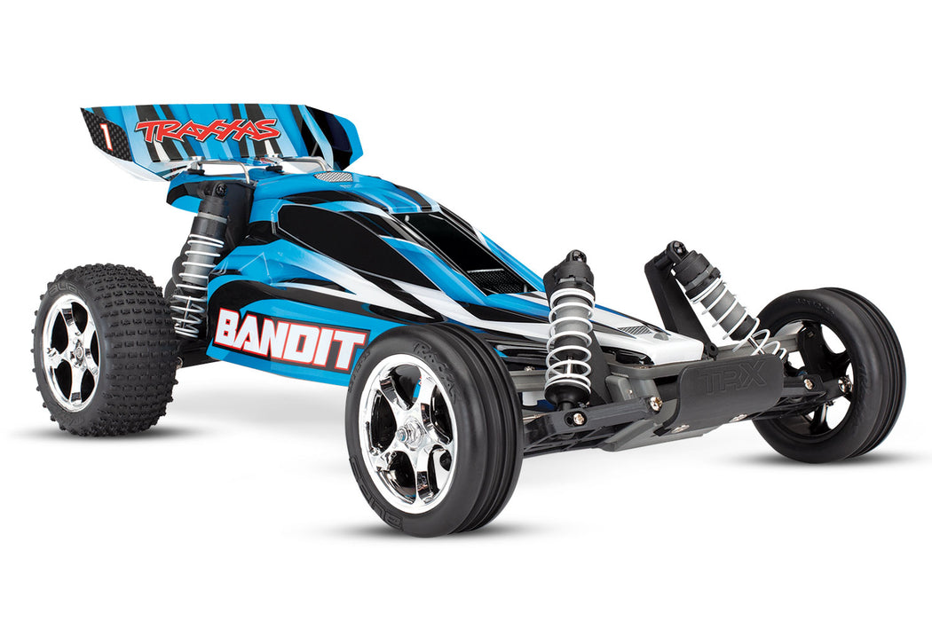 Traxxas 24054-1 Bandit 1/10 Scale RTR Off-Road Extreme Sport Electric Buggy BlueX