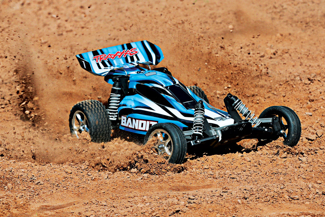 Traxxas 24054-1 Bandit 1/10 Scale RTR Off-Road Extreme Sport Electric Buggy BlueX
