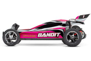 Traxxas 24054-1 Bandit 1/10 Scale RTR Off-Road Extreme Sport Electric Buggy PinkX