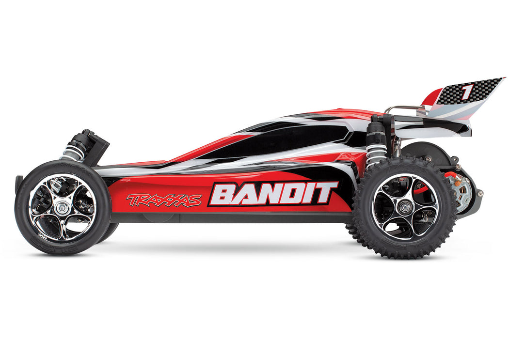 Traxxas 24054-1 Bandit 1/10 Scale RTR Off-Road Extreme Sport Electric Buggy Red X
