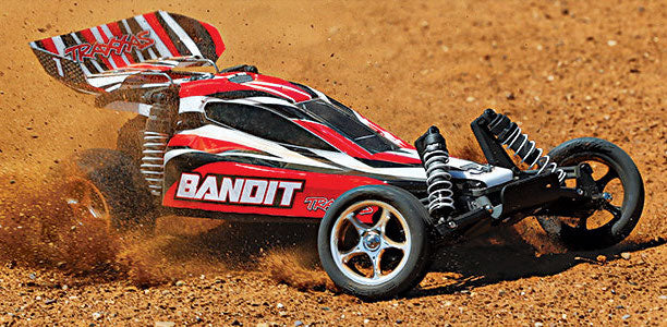 Traxxas 24054-1 Bandit 1/10 Scale RTR Off-Road Extreme Sport Electric Buggy Red X