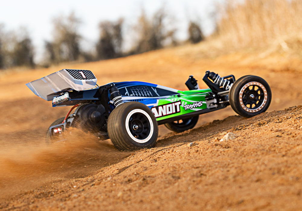 Traxxas 24054-61 XL-5 Brushed 2WD Bandit 1/10 RTR Off-Road Electric Buggy with LED Lights - Green