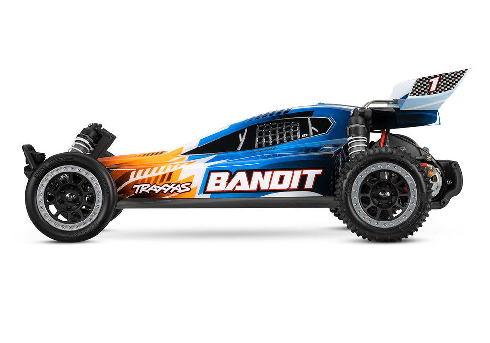 Traxxas 24054-61 XL-5 Brushed 2WD Bandit 1/10 RTR Off-Road Electric Buggy with LED Lights - Orange