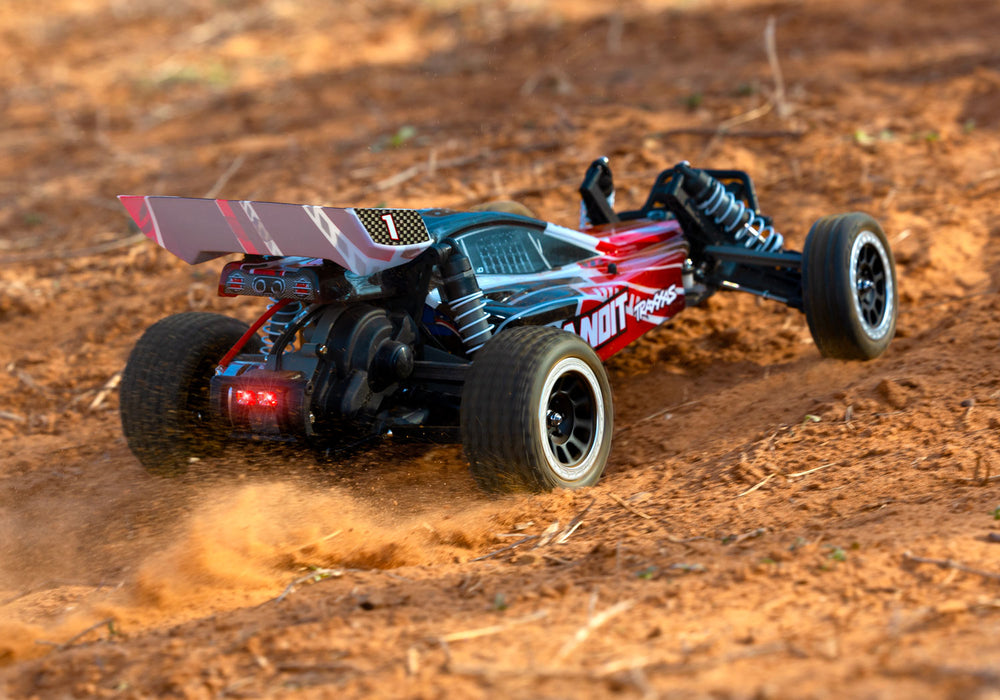 Traxxas 24054-61 XL-5 Brushed 2WD Bandit 1/10 RTR Off-Road Electric Buggy with LED Lights - Red