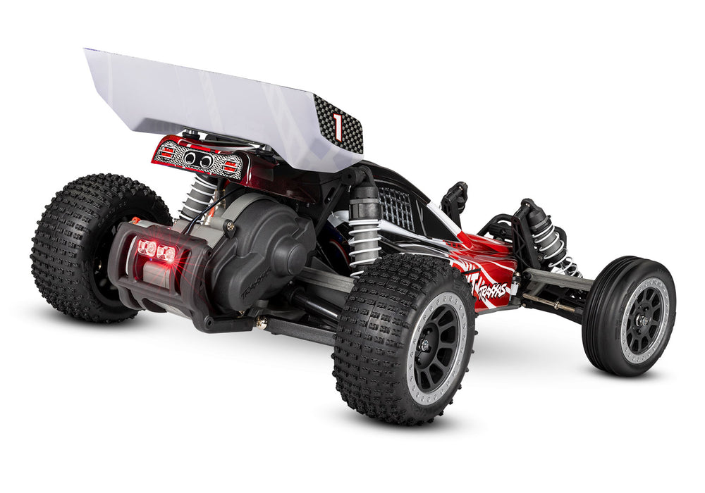 Traxxas 24054-61 XL-5 Brushed 2WD Bandit 1/10 RTR Off-Road Electric Buggy with LED Lights - Red