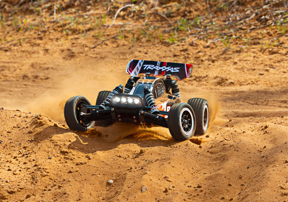Traxxas 24054-61 XL-5 Brushed 2WD Bandit 1/10 RTR Off-Road Electric Buggy with LED Lights - Red