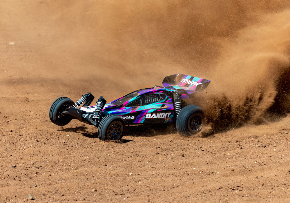 Traxxas 24076-74 2WD Bandit 1/10 RTR VXL with 272R Transmission Off Road Buggy Purple