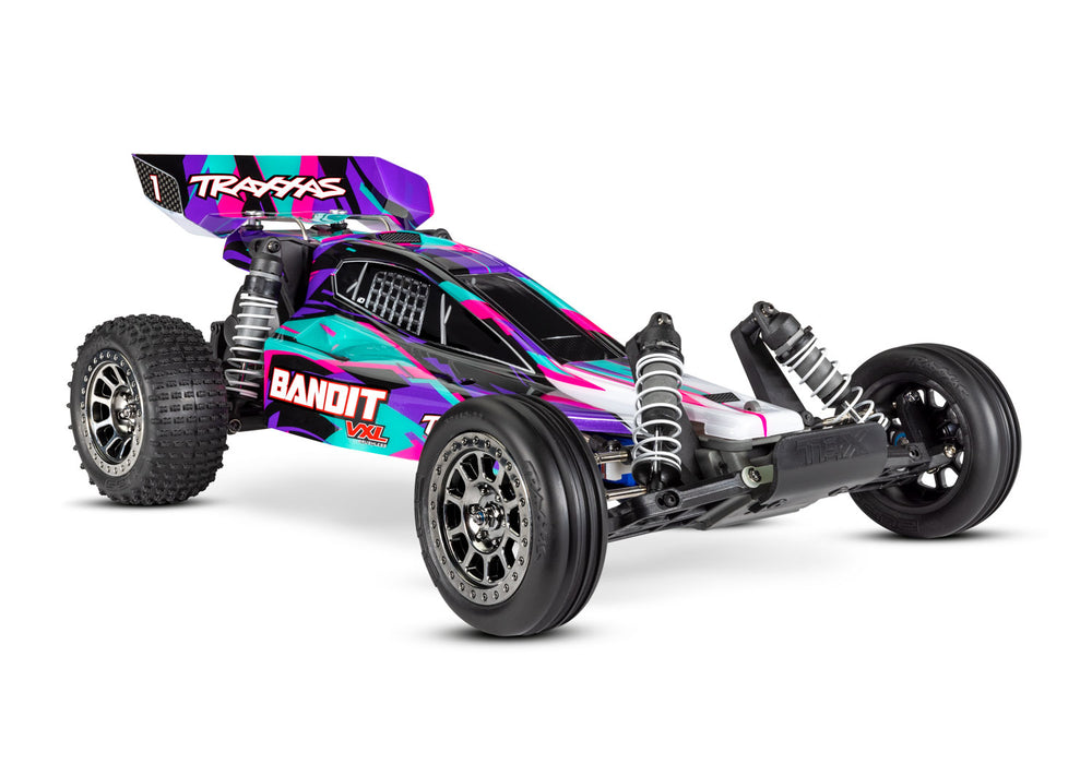 Traxxas 24076-74 2WD Bandit 1/10 RTR VXL with 272R Transmission Off Road Buggy Purple