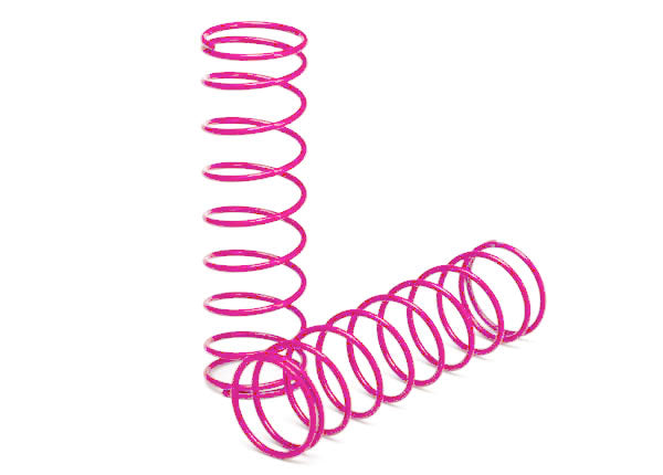Traxxas 2458P Pink Front Springs for Bandit and Other 2WD Vehicles 2 Pack