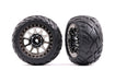 Traxxas 2478T 2.2" Black Chrome Wheels with Anaconda Tires for Bandit Rear 2 Pack