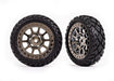 Traxxas 2479T 2.2" Black Chrome Wheels with Anaconda Tires for Bandit Front Assembled 2 Pack