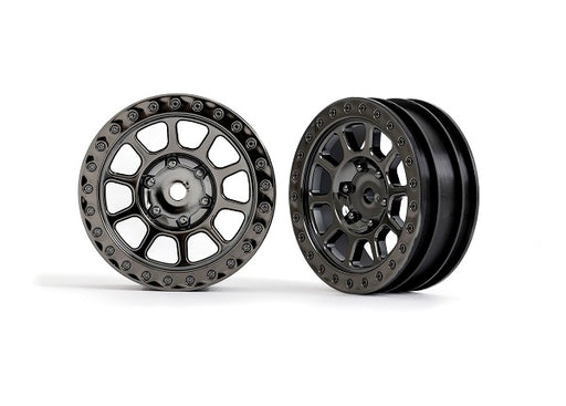 Traxxas 2481A 2.2" Black Chrome Wheels for Bandit Front 1 Pair