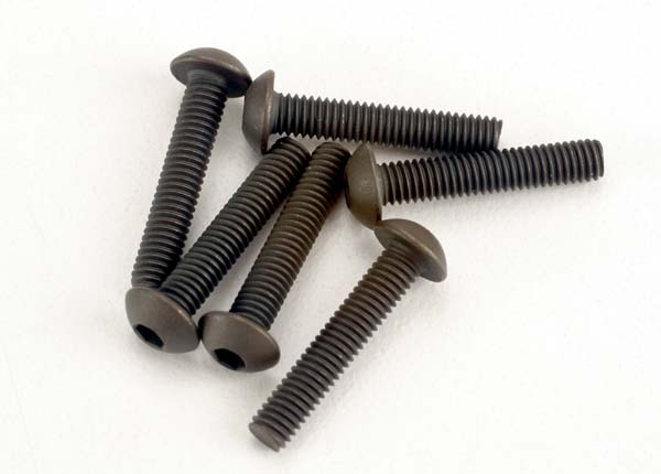 Traxxas 2579 3x15mm Button Head Machine Screw Hex Drive 6 Pack