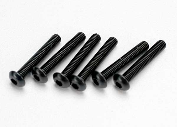 Traxxas 2583 3x18mm Button Head Machine Screw Hex Drive 6 Pack