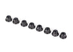 Traxxas 2744X Black Nylon Locking Nuts (Flanged) 3mm