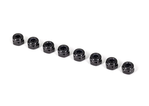 Traxxas 2745X Black Nylon Locking Nuts 3mm