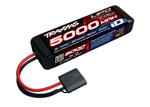 Traxxas 2842X 2S 7.4V 5000mAh 25C Power Cell LiPo Battery