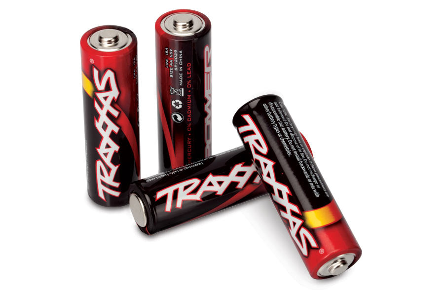 Traxxas 2914 AA Alkaline Batteries 4 Pack — White Rose Hobbies