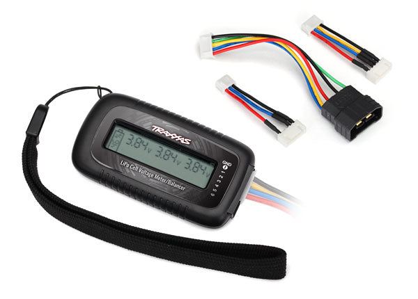 Traxxas 2968X LiPo Checker Cell Voltage Tester and Balancer with ID Battery Adapter