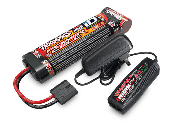 Traxxas 2983 2 Amp NiMh Charger 3000mAh 8.4V 7 Cell Flat Pack NiMh Battery Completer Pack