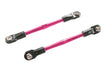 Traxxas 3139P Aluminum Turnbuckles Pink Anodized with Toe Links 59mm
