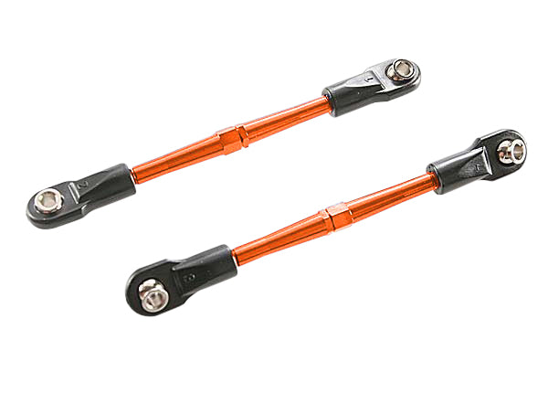 Traxxas 3139T Aluminum Turnbuckles Orange Anodized with Toe Links 59mm