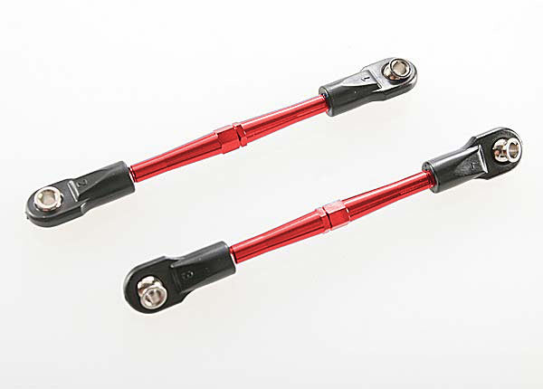 Traxxas 3139X Aluminum Turnbuckles Red Anodized with Toe Links 59mm