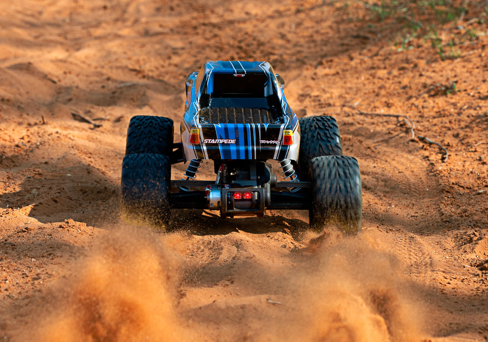Traxxas 36054-4 1/10 XL-5 Brushed 2WD Stampede  RTR Monster Truck with LED Lights - Blue