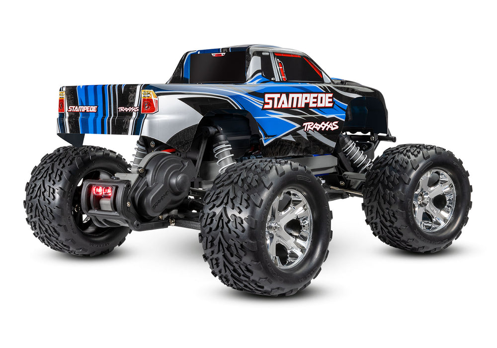 Traxxas 36054-4 1/10 XL-5 Brushed 2WD Stampede  RTR Monster Truck with LED Lights - Blue