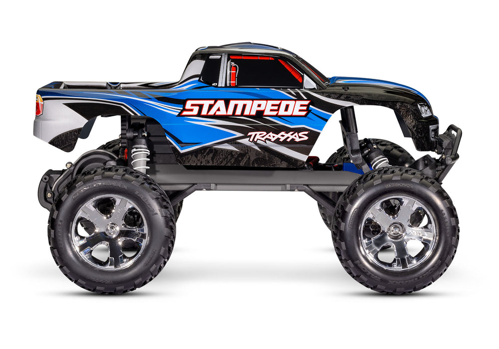 Traxxas 36054-4 1/10 XL-5 Brushed 2WD Stampede  RTR Monster Truck with LED Lights - Blue