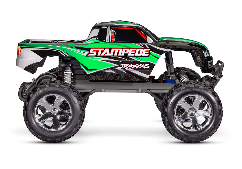 Traxxas 36054-4 1/10 XL-5 Brushed 2WD Stampede  RTR Monster Truck with LED Lights - Green