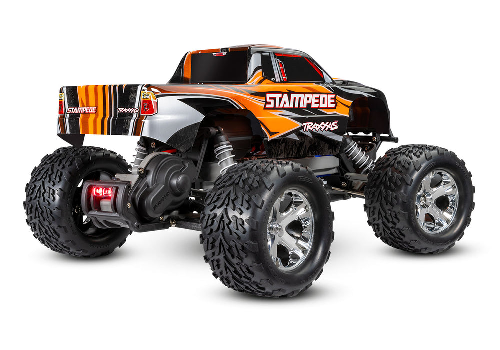 Traxxas 36054-4 1/10 XL-5 Brushed 2WD Stampede  RTR Monster Truck with LED Lights - Orange