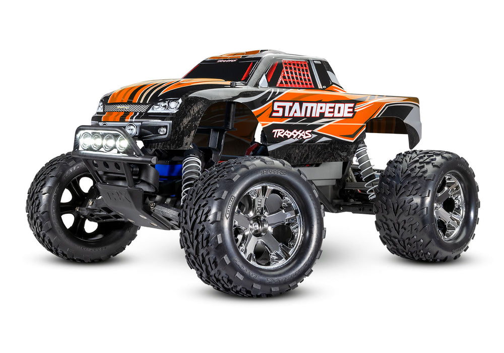 Traxxas 36054-4 1/10 XL-5 Brushed 2WD Stampede  RTR Monster Truck with LED Lights - Orange
