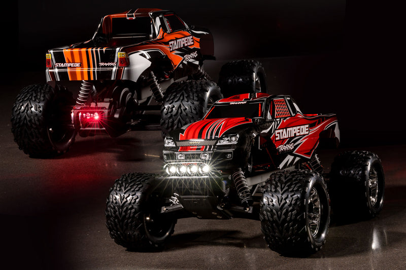 Traxxas 36054-4 1/10 XL-5 Brushed 2WD Stampede  RTR Monster Truck with LED Lights - Purple