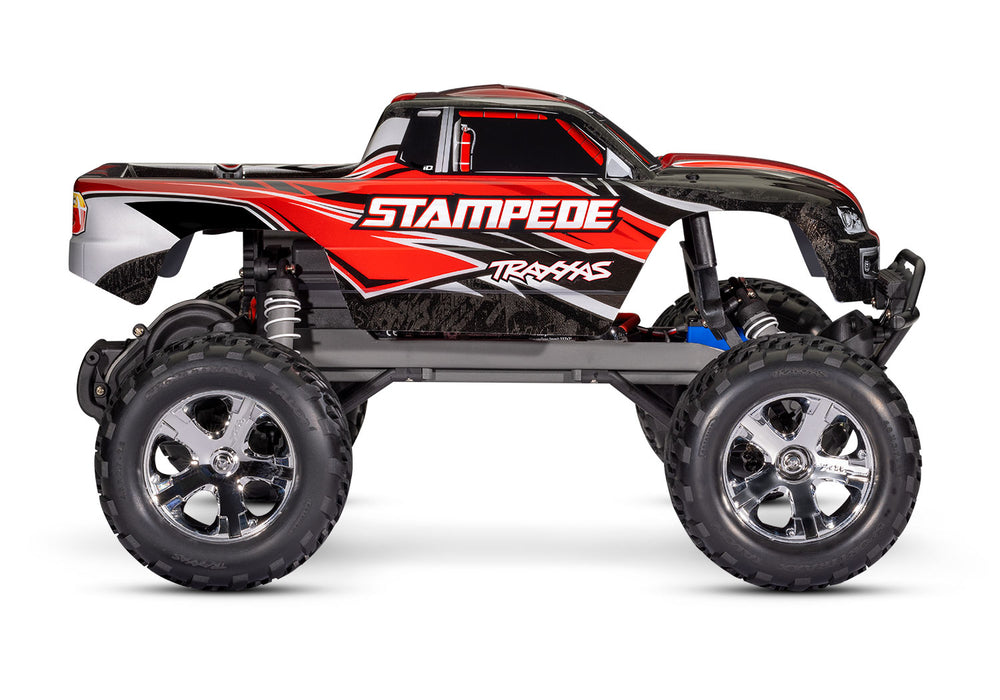 Traxxas 36054-4 1/10 XL-5 Brushed 2WD Stampede  RTR Monster Truck with LED Lights - Red