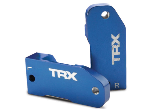 Traxxas 3632A Blue Aluminum Caster Blocks 30 Degree Left and Right for 2WD