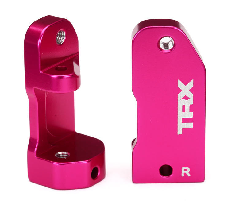 Traxxas 3632P Pink Aluminum Caster Blocks 30 Degree Left and Right for 2WD