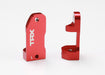 Traxxas 3632X Red Aluminum Caster Blocks 30 Degree Left and Right for 2WD