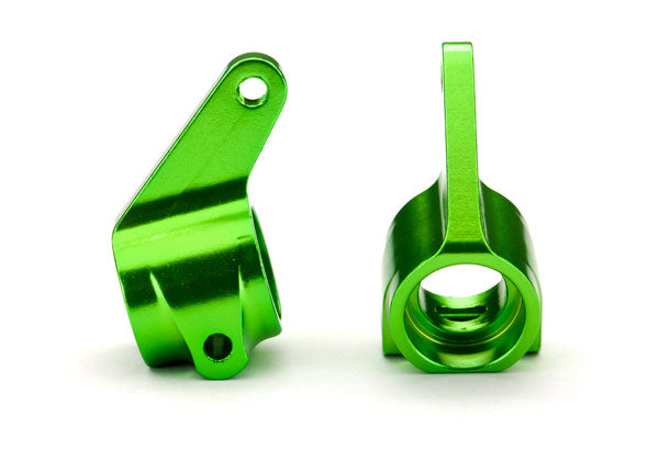 Traxxas 3636G Green Aluminum Steering Blocks Bearing Carriers for Slash Bandit Stampede and Others