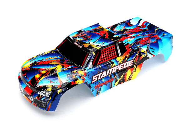 Traxxas 3648 Stampede Body with Rock and Roll Graphics