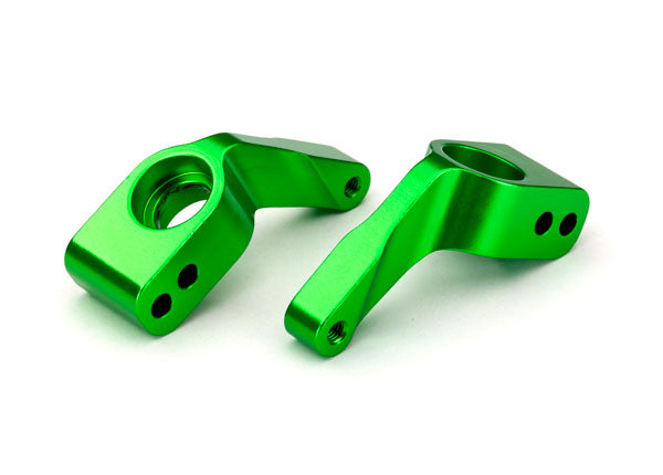 Traxxas 3652G Green Aluminum Stub Rear Axle Bearing Carriers for Slash Stampede and Others