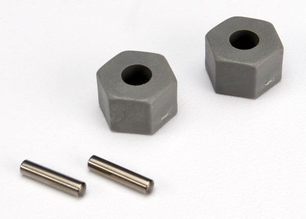 Traxxas 3654 Front Wheel Hubs Hex with Tall Offset Axle Pins 2 Pack