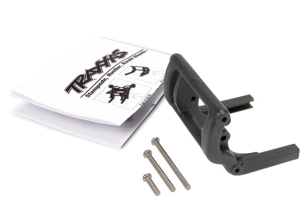 Traxxas 3677 Black Wheelie Bar Mount for Bandit Stampede Rustler 