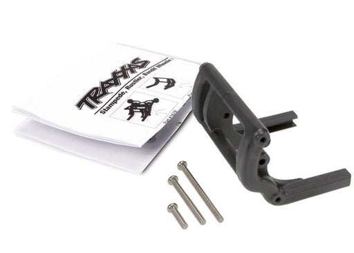 Traxxas 3677 Black Wheelie Bar Mount for Bandit Stampede Rustler 