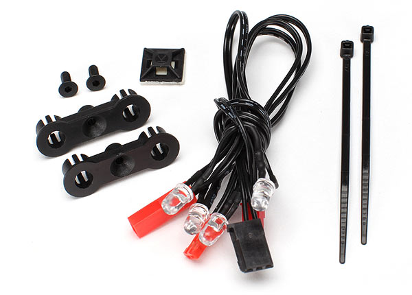 Traxxas 3687 LED Light Harness with 4 Red LED's (Requires 3686)