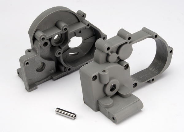 Traxxas 3691 Grey Gearbox Halves and Idler Gear Shaft for 2WD Vehicles